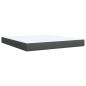 Preview: Boxspringbett mit Matratze Dunkelgrau 180x200 cm Stoff