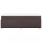 Preview: Boxspringbett mit Matratze Dunkelbraun 90x200 cm Stoff