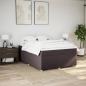 Preview: Boxspringbett mit Matratze Dunkelbraun 140x200 cm Stoff