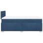 Preview: Boxspringbett mit Matratze Blau 120x190 cm Stoff