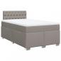 Preview: Boxspringbett mit Matratze Taupe 120x200 cm Stoff