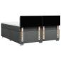 Preview: Boxspringbett mit Matratze Dunkelgrau 180x200 cm Stoff