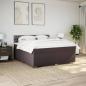 Preview: Boxspringbett mit Matratze Dunkelbraun 180x200 cm Stoff
