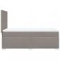 Preview: Boxspringbett mit Matratze Taupe 90x190 cm Stoff