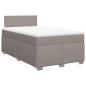Preview: Boxspringbett mit Matratze Taupe 120x190 cm Stoff