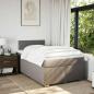 Preview: Boxspringbett mit Matratze Taupe 120x190 cm Stoff