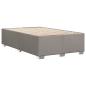 Preview: Boxspringbett mit Matratze Taupe 120x190 cm Stoff