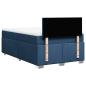 Preview: Boxspringbett mit Matratze Blau 120x190 cm Stoff