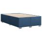Preview: Boxspringbett mit Matratze Blau 120x190 cm Stoff