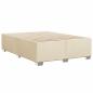 Preview: Boxspringbett mit Matratze Creme 140x200 cm Stoff