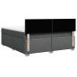 Preview: Boxspringbett mit Matratze Dunkelgrau 180x200 cm Stoff