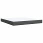 Preview: Boxspringbett mit Matratze Dunkelgrau 180x200 cm Stoff