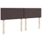 Preview: Boxspringbett mit Matratze Dunkelbraun 180x200 cm Stoff