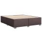Preview: Boxspringbett mit Matratze Dunkelbraun 180x200 cm Stoff