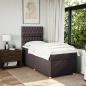 Preview: Boxspringbett mit Matratze Dunkelbraun 100x200 cm Stoff