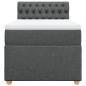 Preview: Boxspringbett mit Matratze Dunkelgrau 90x190 cm Stoff