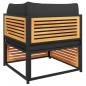 Preview: 2-tlg. Garten-Sofa-Set mit Kissen Massivholz Akazie