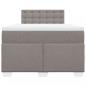Preview: Boxspringbett mit Matratze Taupe 120x200 cm Stoff