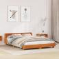 Preview: Massivholzbett ohne Matratze Wachsbraun 120x200 cm Kiefernholz