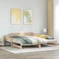 Preview: Tagesbett Ausziehbar 90x200 cm Massivholz Kiefer