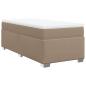 Preview: Boxspringbett mit Matratze Cappuccino-Braun 90x200cm Kunstleder