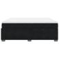 Preview: Boxspringbett mit Matratze Schwarz 180x200 cm Samt