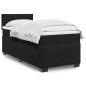 Preview: ARDEBO.de - Boxspringbett mit Matratze Schwarz 90x200 cm Samt