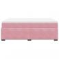 Preview: Boxspringbett mit Matratze Rosa 140x200 cm Samt