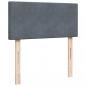 Preview: Boxspringbett mit Matratze Dunkelgrau 90x190 cm Samt