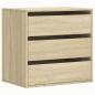 Preview: Kommode Sonoma-Eiche 60x41x58 cm Holzwerkstoff