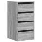 Preview: Kommode Grau Sonoma 40x41x76 cm Holzwerkstoff
