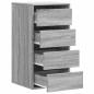 Preview: Kommode Grau Sonoma 40x41x76 cm Holzwerkstoff