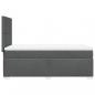 Preview: Boxspringbett mit Matratze Dunkelgrau 90x190 cm Stoff