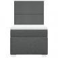 Preview: Boxspringbett mit Matratze Dunkelgrau 90x190 cm Stoff