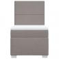 Preview: Boxspringbett mit Matratze Taupe 100x200 cm Stoff