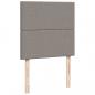 Preview: Boxspringbett mit Matratze Taupe 100x200 cm Stoff