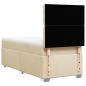 Preview: Boxspringbett mit Matratze Creme 100x200 cm Stoff