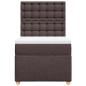 Preview: Boxspringbett mit Matratze Dunkelbraun 80x200 cm Stoff