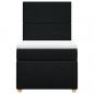 Preview: Boxspringbett mit Matratze Schwarz 90x190 cm Stoff