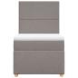 Preview: Boxspringbett mit Matratze Taupe 90x190 cm Stoff