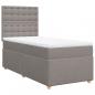 Preview: Boxspringbett mit Matratze Taupe 90x190 cm Stoff