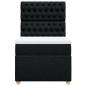Preview: Boxspringbett mit Matratze Schwarz 90x200 cm Stoff