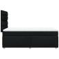 Preview: Boxspringbett mit Matratze Schwarz 90x200 cm Stoff