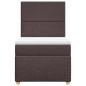 Preview: Boxspringbett mit Matratze Dunkelbraun 100x200 cm Stoff