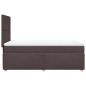 Preview: Boxspringbett mit Matratze Dunkelbraun 100x200 cm Stoff