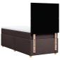 Preview: Boxspringbett mit Matratze Dunkelbraun 100x200 cm Stoff