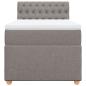 Preview: Boxspringbett mit Matratze Taupe 90x200 cm Stoff