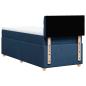 Preview: Boxspringbett mit Matratze Blau 90x200 cm Stoff