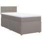 Preview: Boxspringbett mit Matratze Taupe 100x200 cm Stoff
