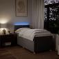 Preview: Boxspringbett mit Matratze Taupe 100x200 cm Stoff